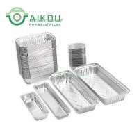 OEM Logo aluminium foil for food packing, disposable small foil tray, small foil container disposable